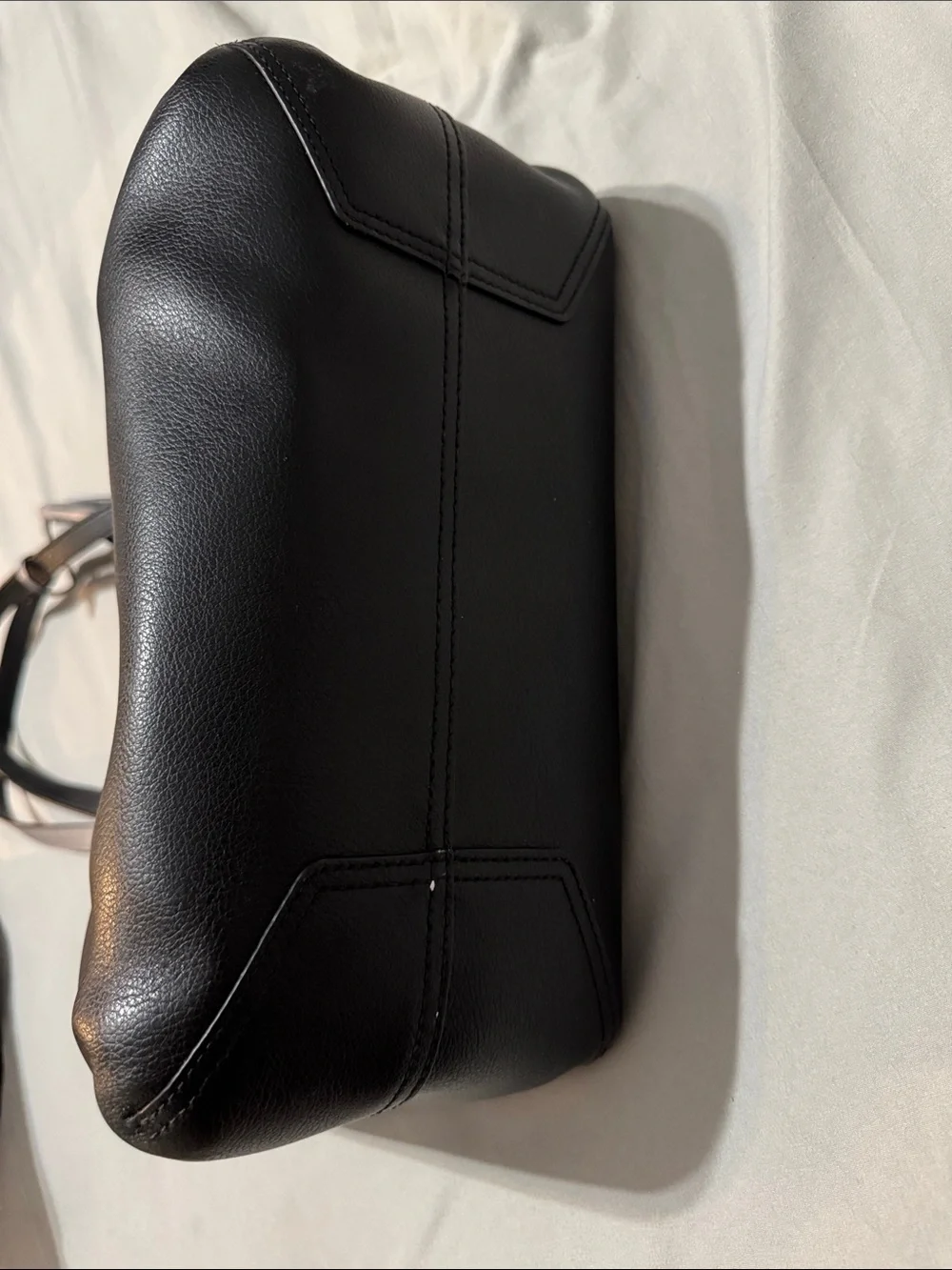 kate spade Black Tote with Grey Handles and Tassel